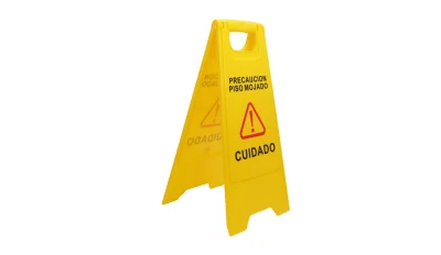 Rotulo Pregable rótulo piso mojado fletes amarillo plegable seguridad
